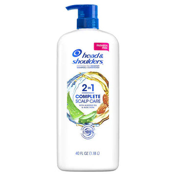 Head & Shoulders Complete Scalp Care 2-in-1 Dandruff Shampoo and Conditioner with Almond Oil & Aloe Vera, 40 fl oz