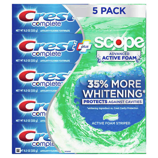 Crest Complete + Scope Advanced Active Foam Toothpaste, 8.2 oz