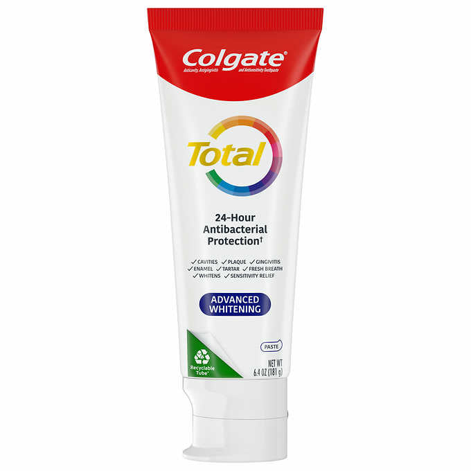 Colgate Total Advanced Whitening Toothpaste, 6.4 oz