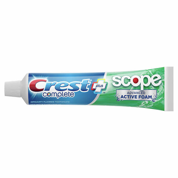 Crest Complete + Scope Advanced Active Foam Toothpaste, 8.2 oz