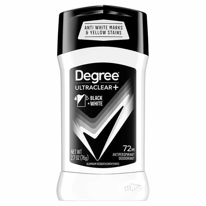 Degree Men UltraClear+ Antiperspirant Deodorant, Black & White, 2.7 oz