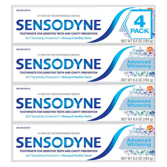 SENSODYNE Advanced Whitening Toothpaste, 6.5 oz